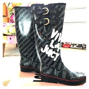 Barely worn Juicy Couture rain boots! Size 8